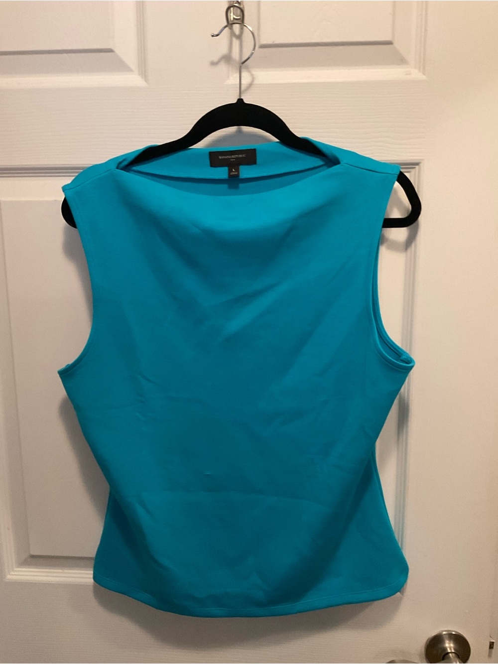 NWOT LARGE Banana Republic Turquoise Sleeveless Shell Top